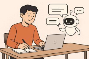 ai assistant helping a student