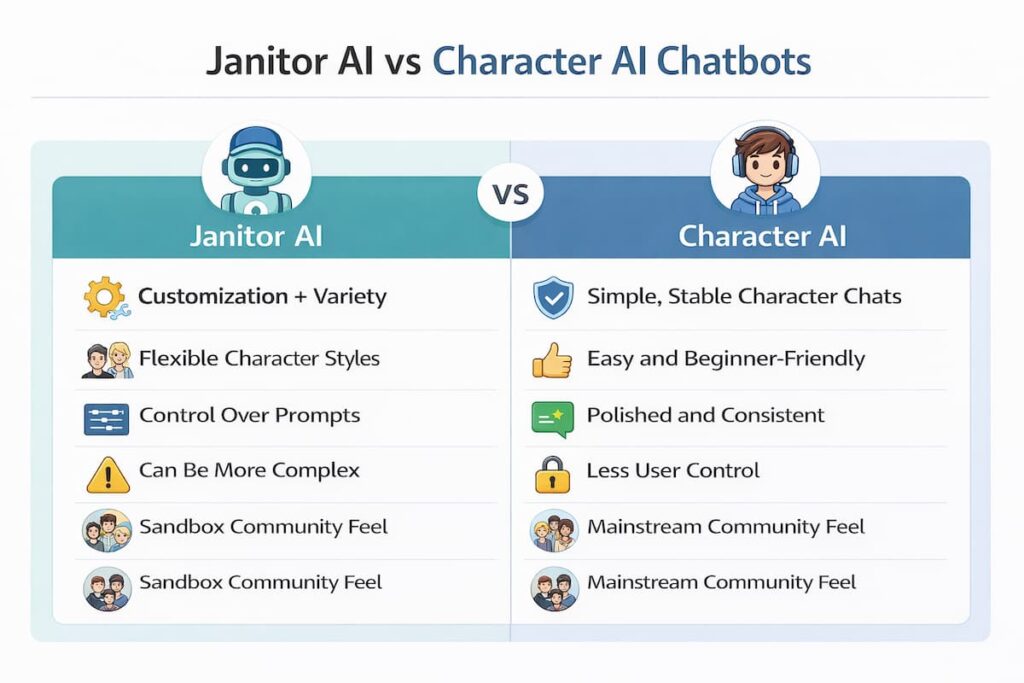 janitor ai vs character ai
