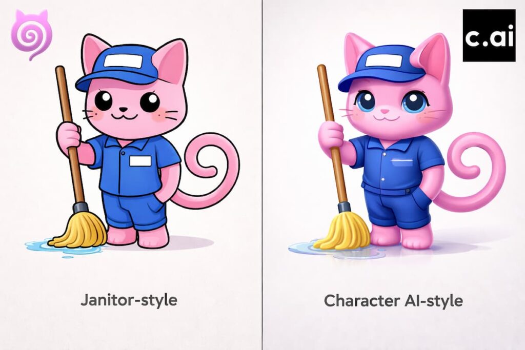 Janitor ai vs character ai