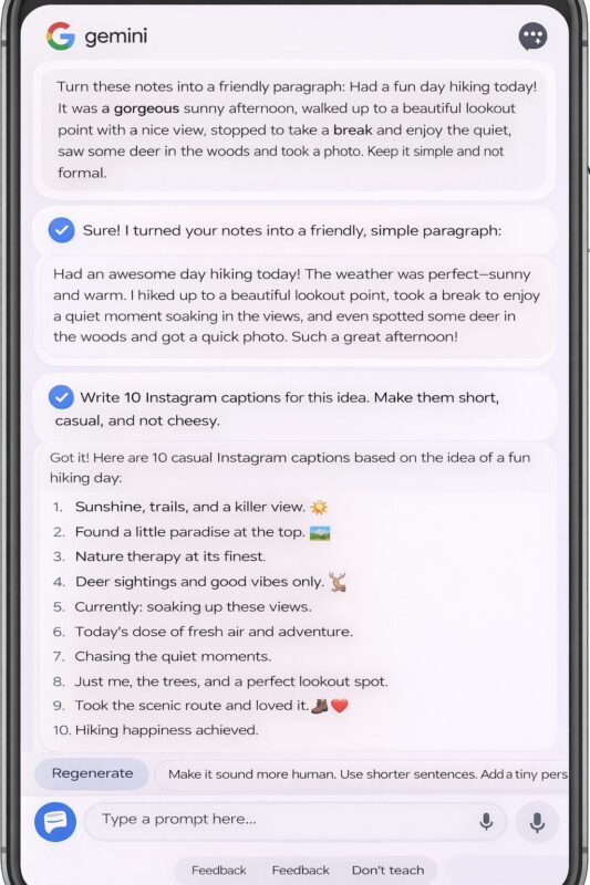 google gemini learning